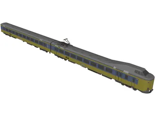 Dutch Train 3D Model preview