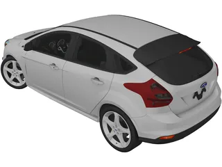 Ford Focus (2014) 3D Model preview