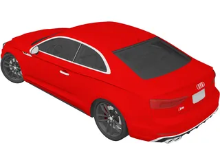Audi S5 Coupe (2017) 3D Model preview