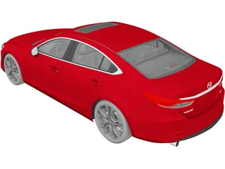 Mazda 6 Sedan (2016) 3D Model preview