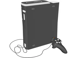 XBox 360 Game Console 3D Model preview