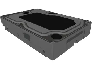 WD Caviar Black HDD 3D Model preview