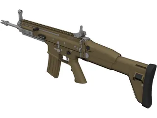 FN SCAR L 3D Model preview