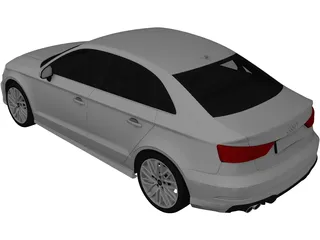 Audi A3 Sedan (2017) 3D Model preview