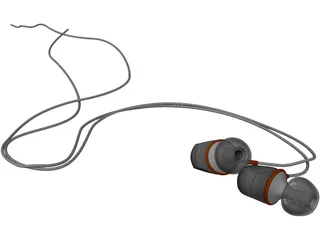 Earphones 3D Model preview