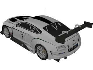 Bentley Continental GT3 (2014) 3D Model preview