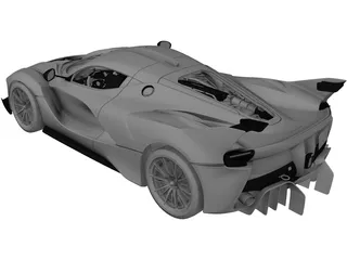 Ferrari FXX-K (2016) 3D Model preview