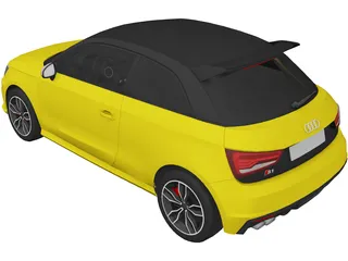 Audi S1 (2015) 3D Model preview