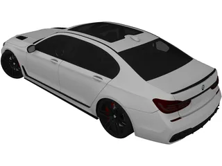 BMW 7-Series G12 (2016) 3D Model preview