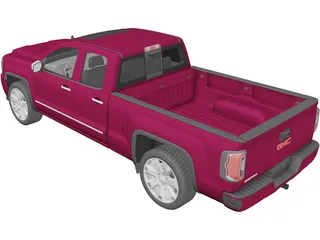 GMC Sierra Pickup (2016) 3D Model preview
