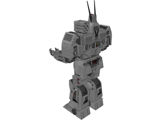 Mech Battlemaster 3D Model preview