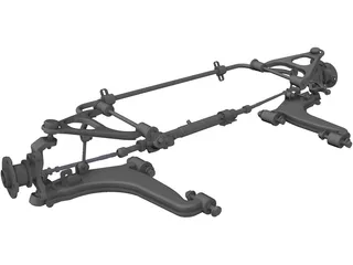 Mazda Miata Suspension 3D Model preview