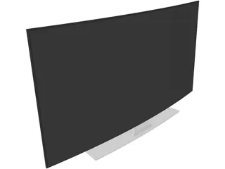 Samsung TV Curved 3D Model preview