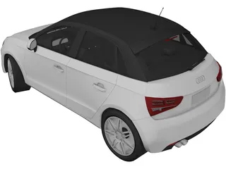 Audi A1 Sportback 3D Model preview