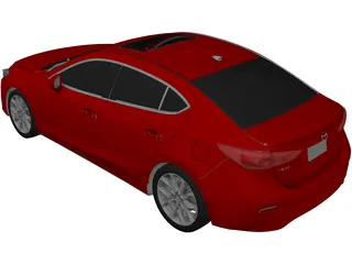 Mazda 3 Sedan (2014) 3D Model preview