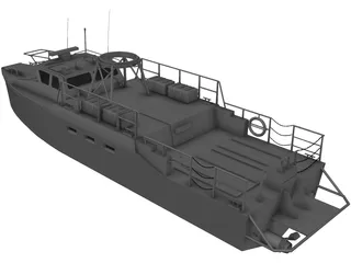 Navy Coastal Patrol Boat 3D Model preview
