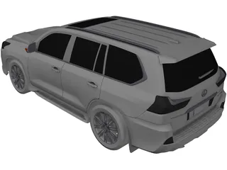 Lexus LX570 (2016) 3D Model preview