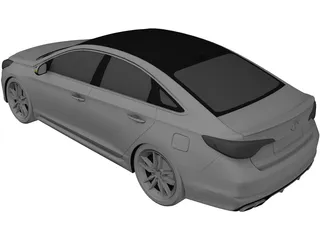 Hyundai Sonata (2016) 3D Model preview
