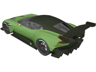 Aston Martin Vulcan (2016) 3D Model preview