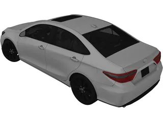 Toyota Camry (2015) 3D Model preview