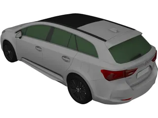 Toyota Avensis Wagon (2017) 3D Model preview