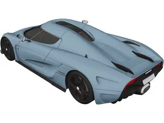 Koenigsegg Regera (2017) 3D Model preview