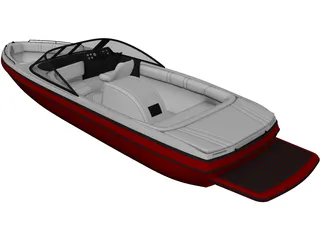 Speed Boat 3D Model preview