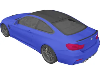 BMW M4 CS (2018) 3D Model preview