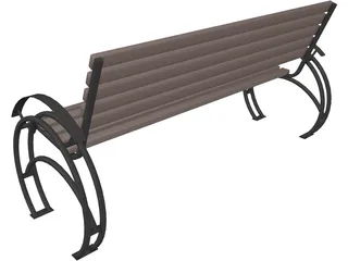Bench 3D Model preview