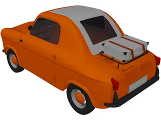 Vespa 400 3D Model preview
