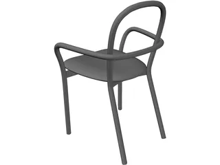 Studio Chair Niskota 3D Model preview