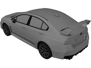Subaru WRX STI Type S (2015) 3D Model preview