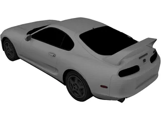 Toyota Supra RZ (1997) 3D Model preview