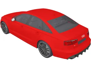 Audi RS6 Sedan (2015) 3D Model preview