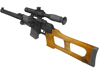 VSS Vintorez 3D Model preview