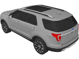 Ford Explorer (2016) 3D Model preview