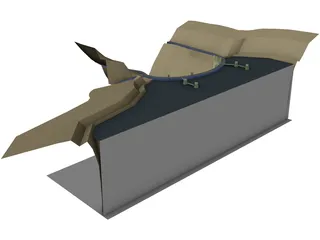 River Hoover Dam 3D Model preview