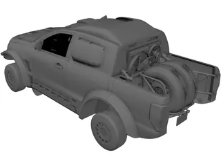 Ford Ranger Rally 3D Model preview