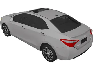 Toyota Corolla S (2014) 3D Model preview