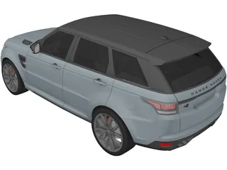Land Rover Range Rover Sport SVR 3D Model preview