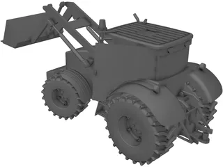 Excavator 3D Model preview