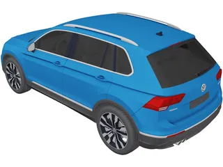 Volkswagen Tiguan 2.0 TDi (2017) 3D Model preview