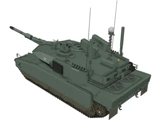 Altay Tank 3D Model preview