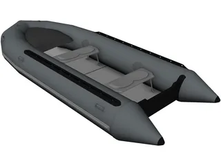 Inflatable Boat 3D Model preview