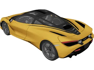 McLaren 720S (2018) 3D Model preview