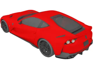 Ferrari 812 Superfast (2015) 3D Model preview