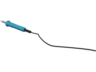 Soldering Iron 3D Model preview