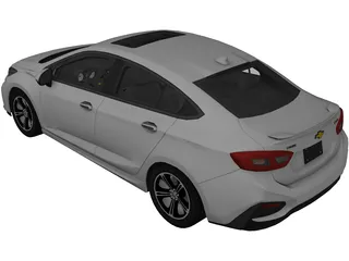 Chevrolet Cruze RS (2018) 3D Model preview