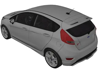 Ford Fiesta ST (2016) 3D Model preview