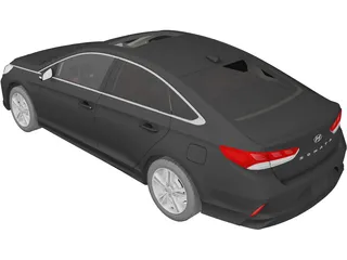 Hyundai Sonata (2018) 3D Model preview